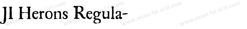 JI Herons Regula字体转换